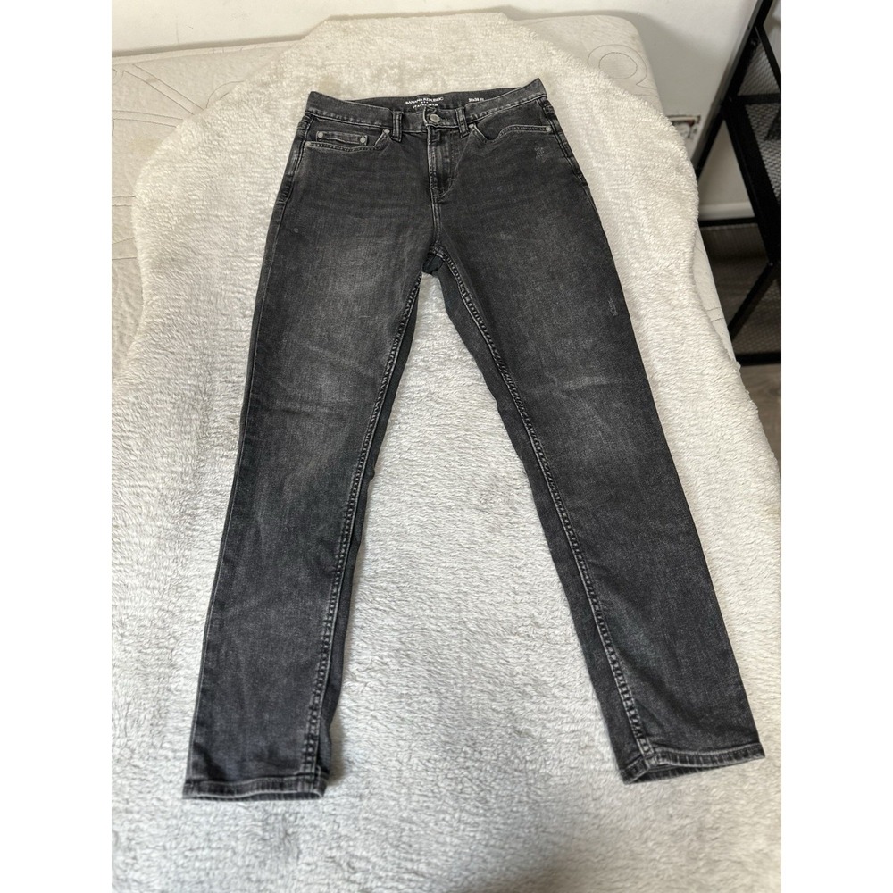 Banana Republic Travel Jeans Men's Black Slim‎ Fit Size 30x30 Act (30x29) Pants